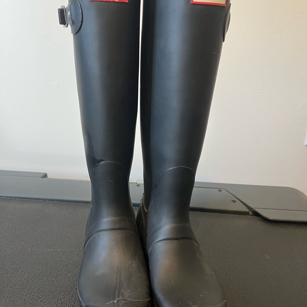 Black Tall Rain Boots